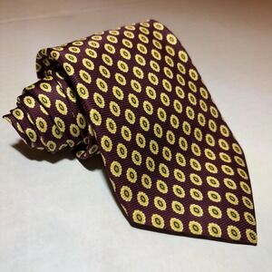 Brooks Brothers Makers Silk Tie Multicolor Geo Metric 4" Wide 56" Long USA